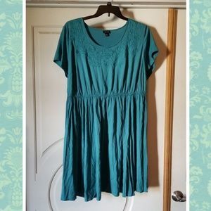 Torrid dress. New without tags. Green/Teal. Sz 2